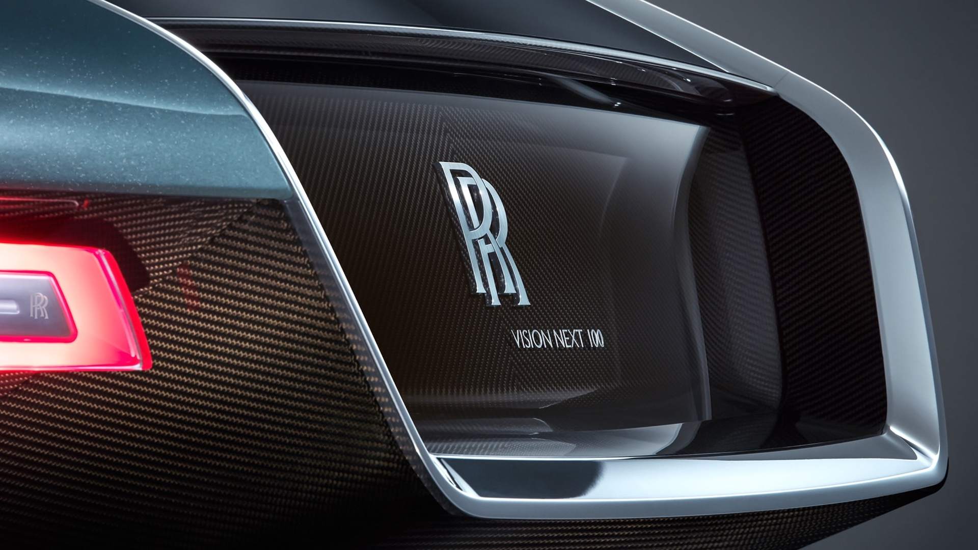 Close-up shot of the 103EX - a prototype electric vehicle by Rolls-Royce Motor Cars