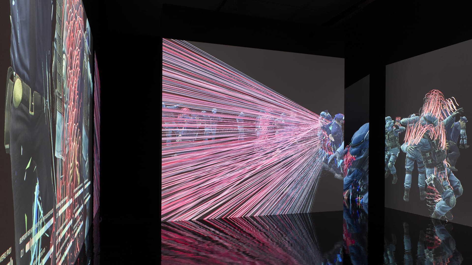 Still from a video art piece titled "Dancing Mania" by German artist Hito Steyerl