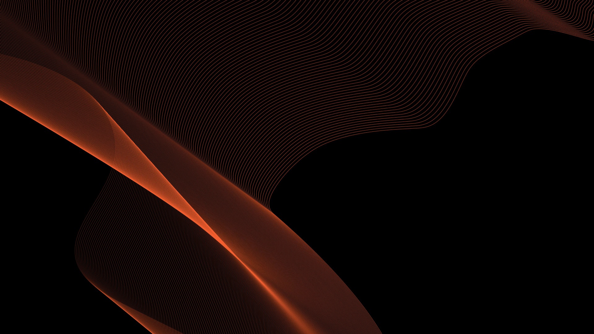 Dream Commission shortlist hero image - Geometric orange lines on black background