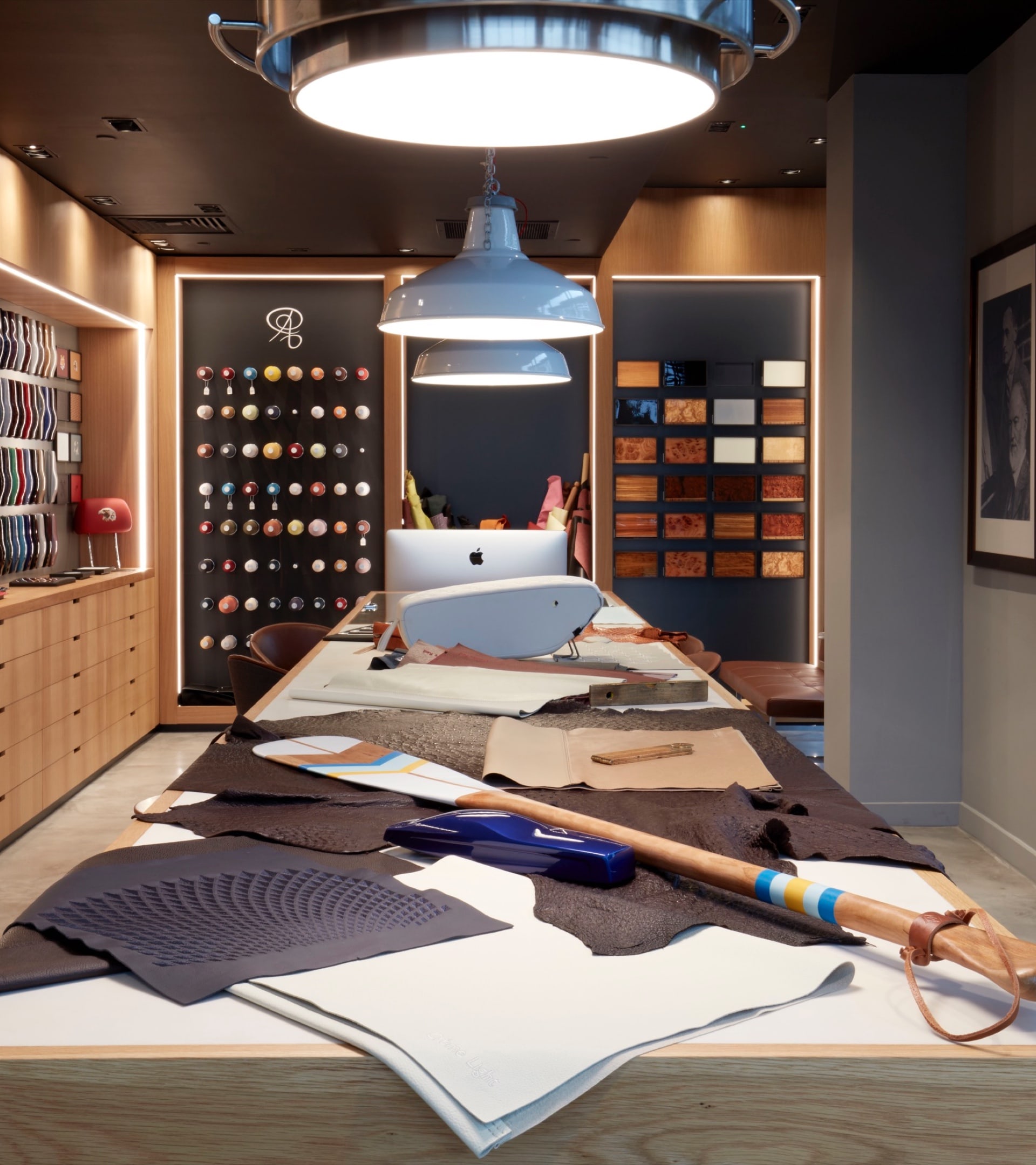 The Goodwood Studio. Rolls-Royce's private creative temple filled with thought-provoking textures, themes and colours