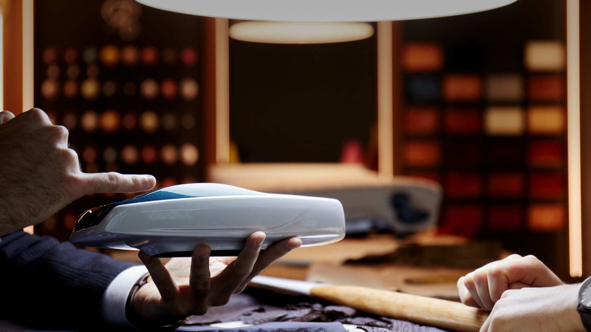 Two of Rolls-Royce's talented artisans at work, realising an individual vision of the perfect motor car