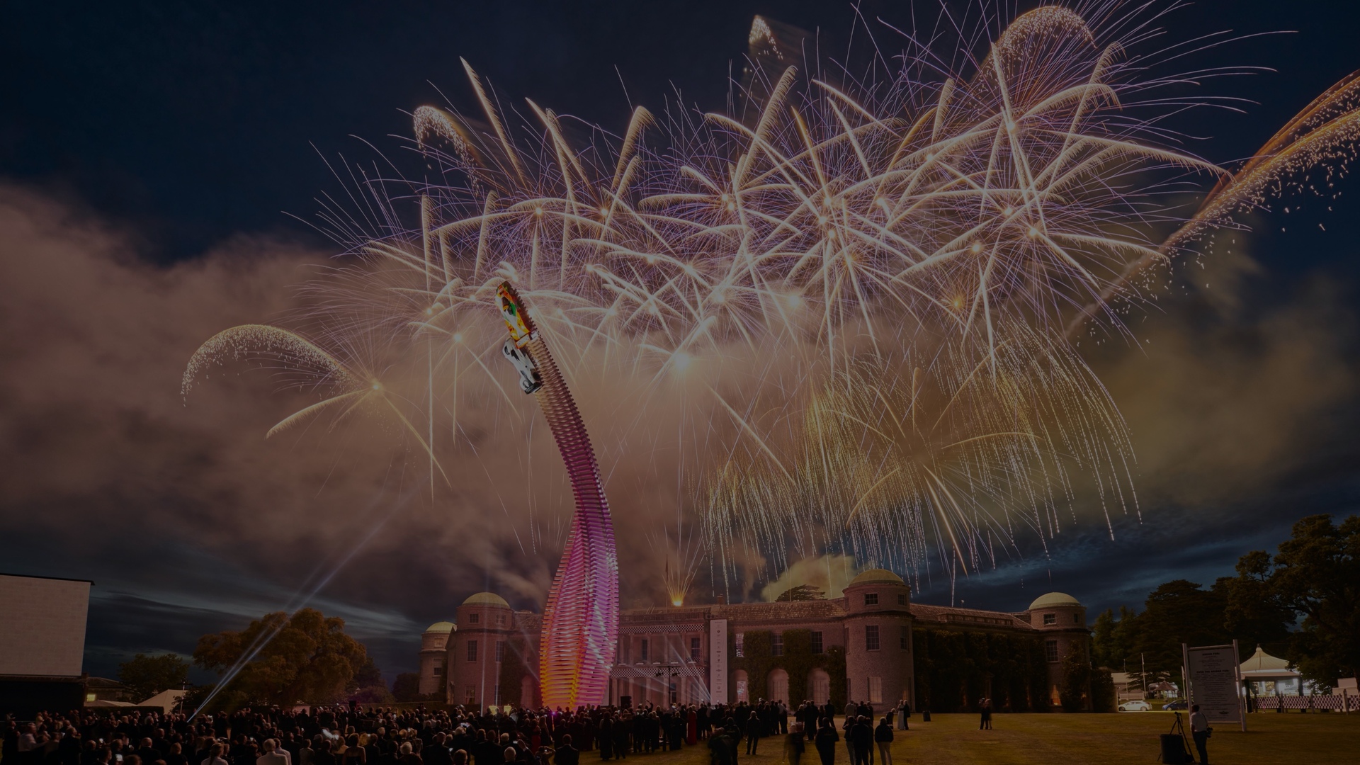 Fireworks on the festival of speed 