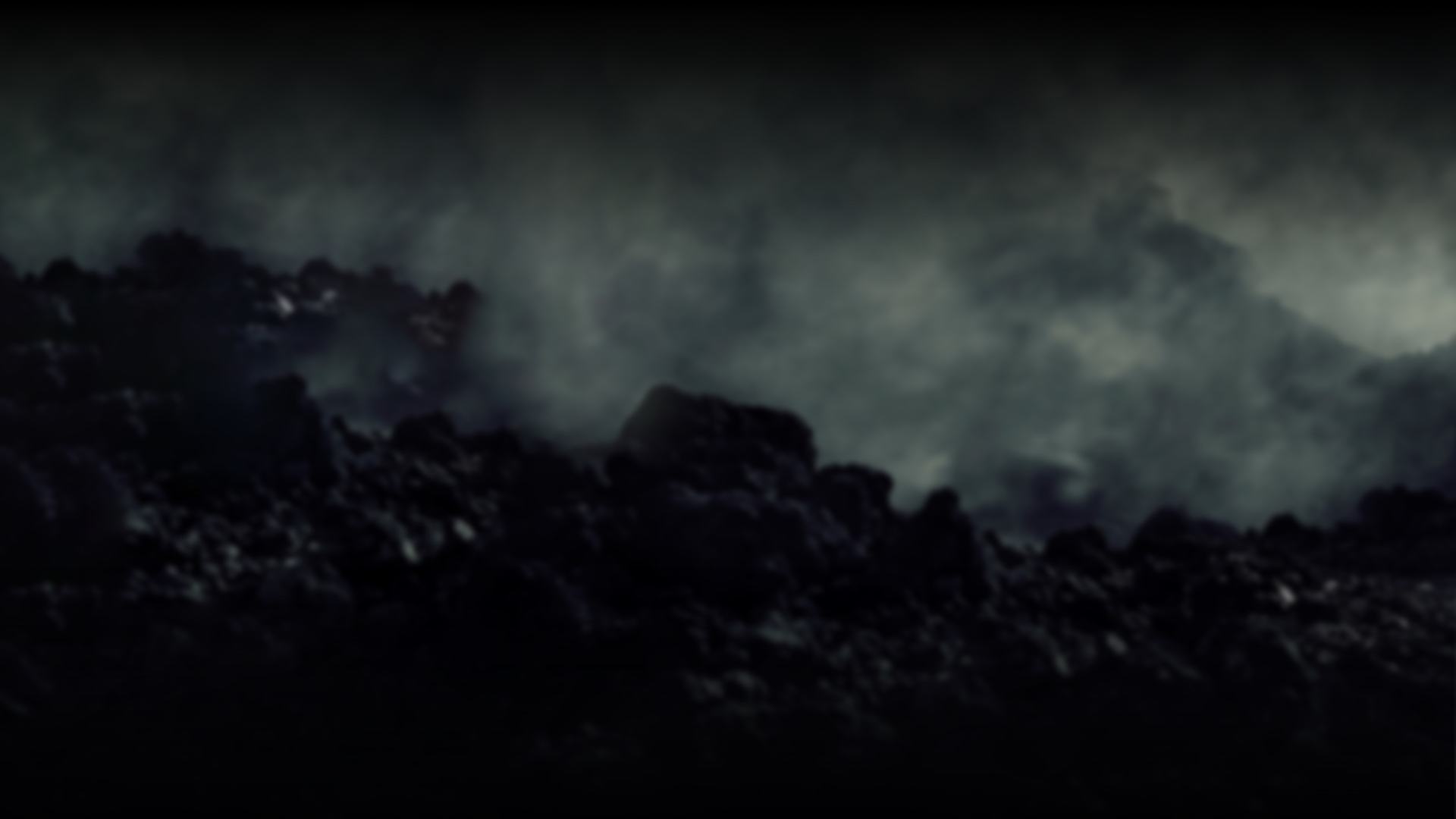 An image taken from the Rolls-Royce Black Badge Dawn campaign video featuring a makeshift volcano.