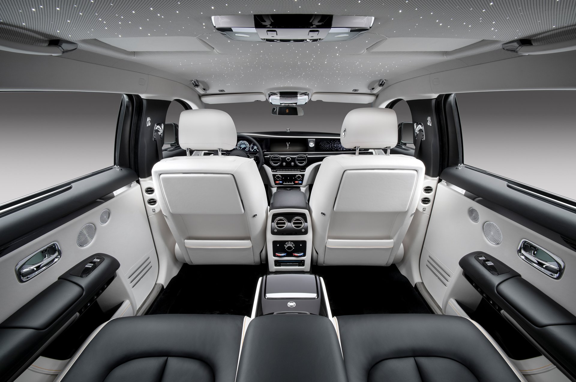 Interior of Rolls-Royce Ghost EWB motor car