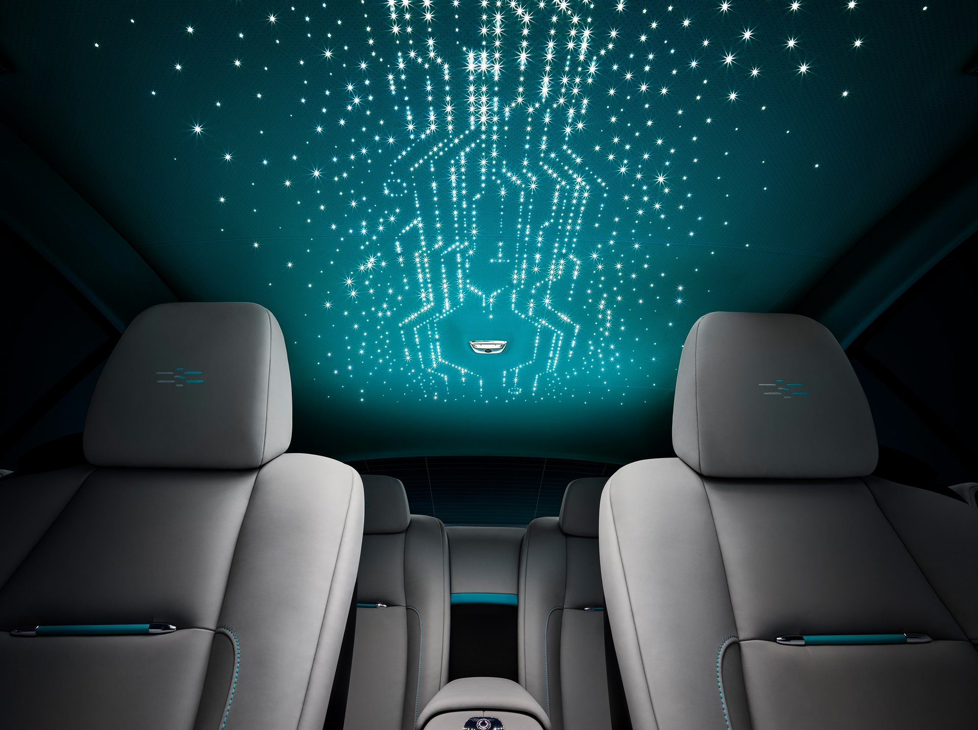 The iconic Starlight Headliner reimagined with fibre optic lighting in the bespoke Wraith Kryptos motor car