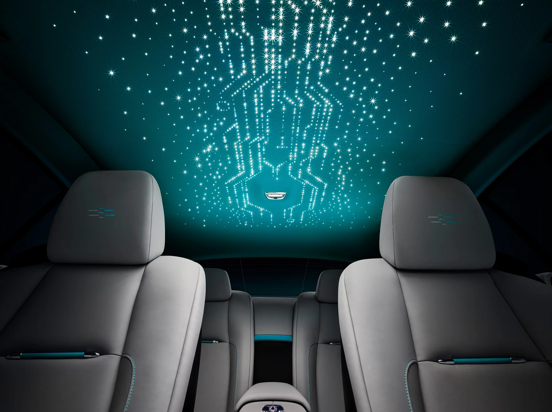 The iconic Starlight Headliner reimagined with fibre optic lighting in the bespoke Wraith Kryptos motor car