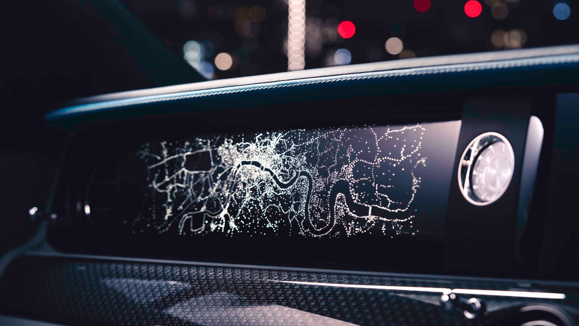 Close up of the interior fascia detail