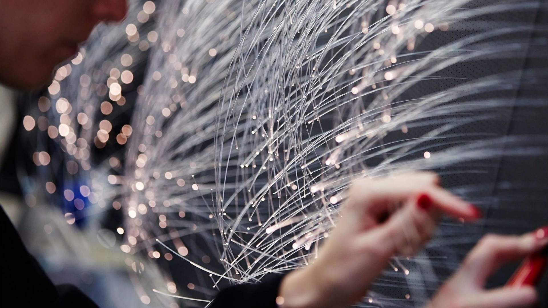 Craftsperson works on bespoke Starlight Headliner for Rolls-Royce motor car