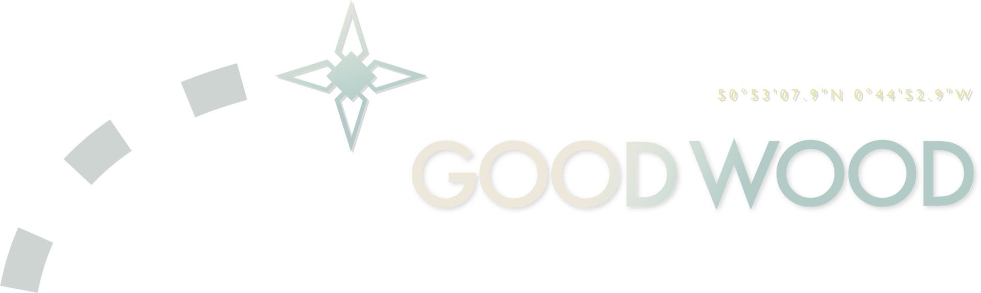 Graphic and text reading 'Goodwood' in typography inspired by the 1920's