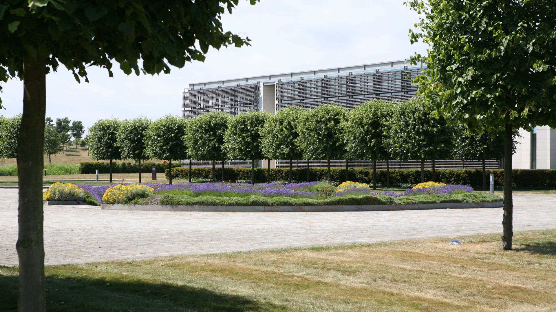 An external view of the home of Rolls-Royce - Goodwood