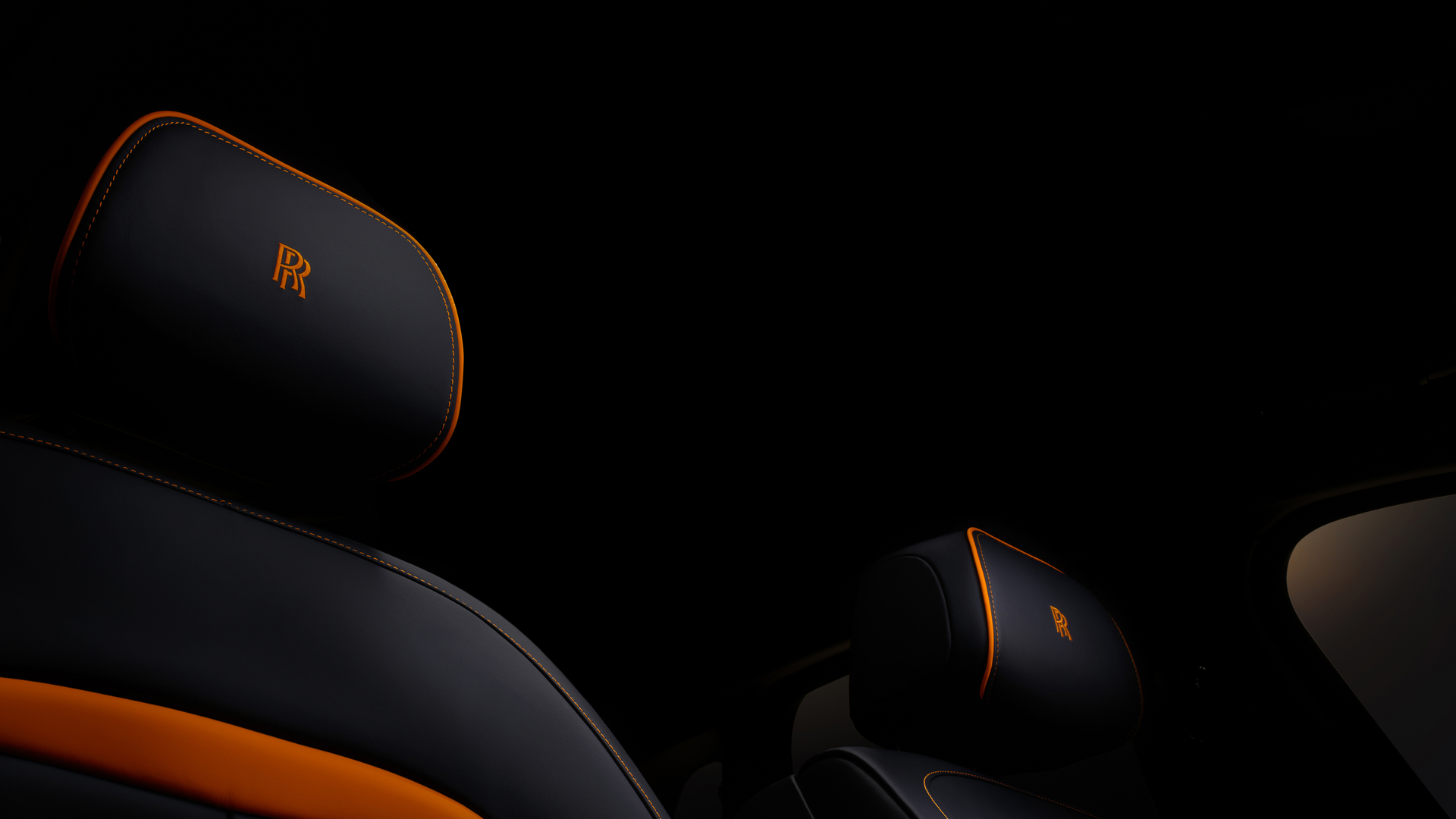 Close up low angle of Black Badge Ghost Ekleipsis seats