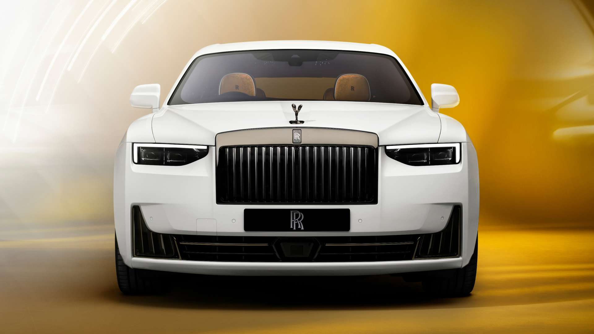 Front shot of the white GSII Black Badge showcasing the grill and black accents.