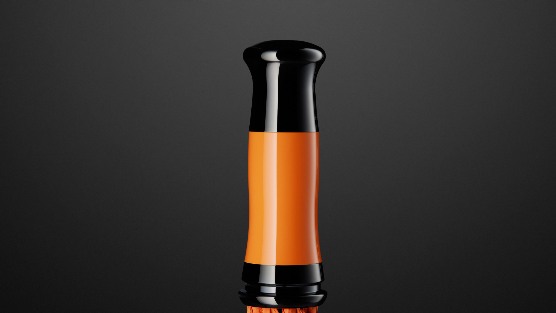 Rolls royce Mandarin umbrella with a stylish black chrome handle.