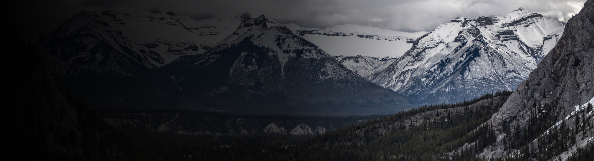 Several snow capped mountains