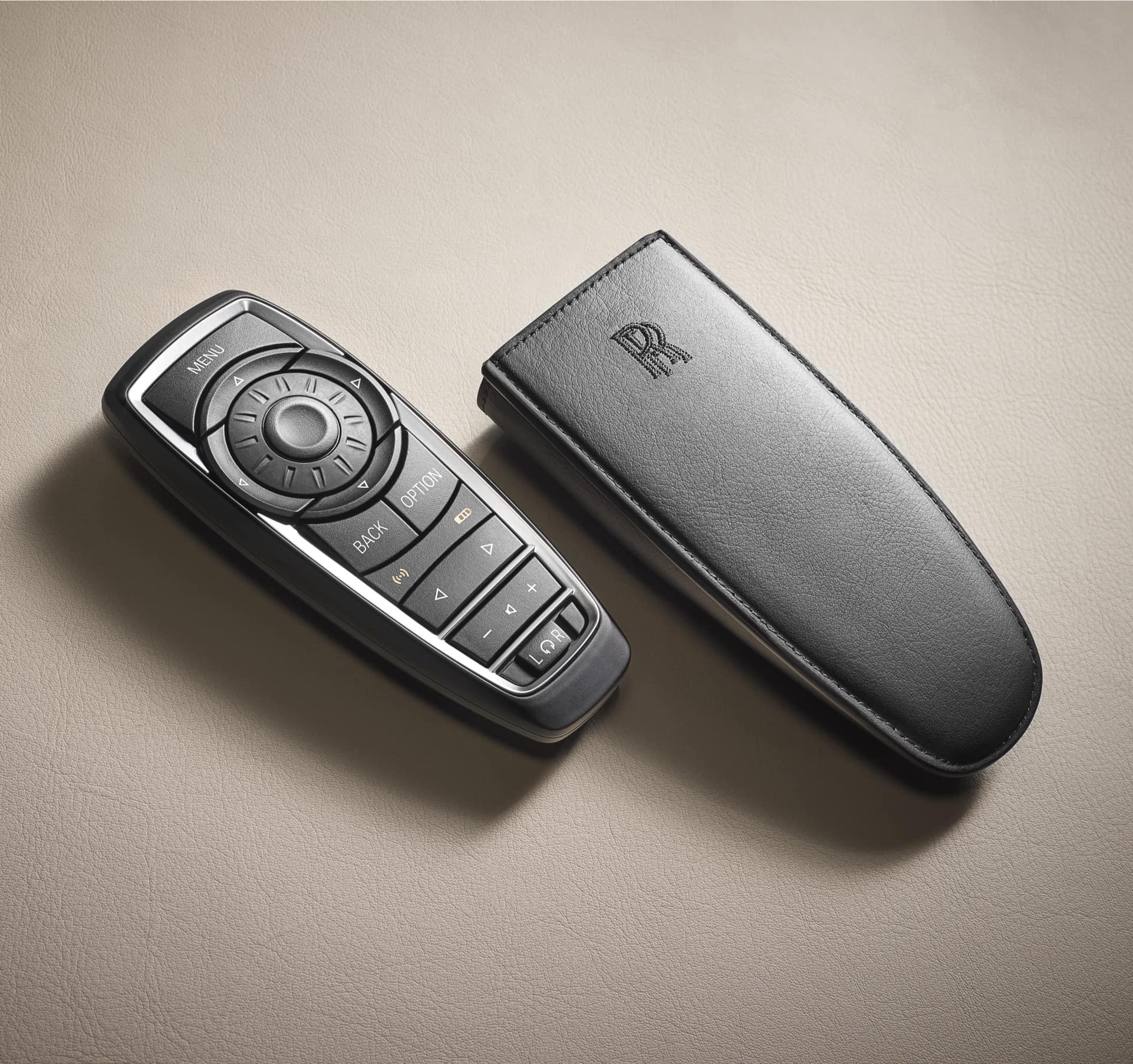 The Rear Entertainment Remote enhancing the Rolls-Royce passenger experience at the touch of a button