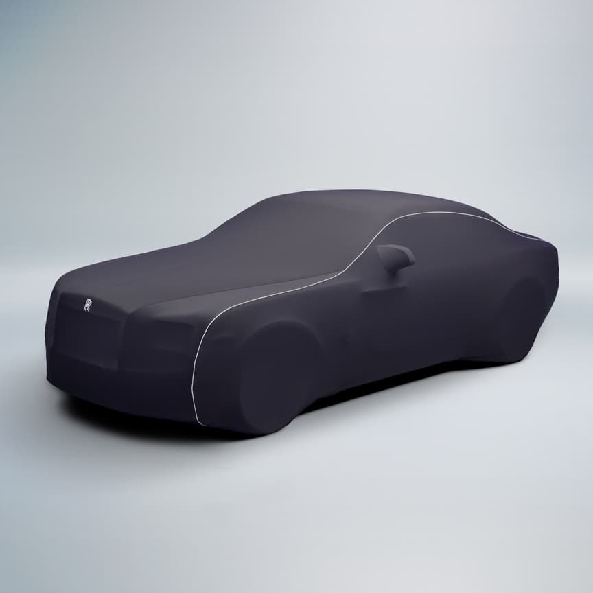 Rolls-Royce Indoor Car Cover with embroidered signature monogram on the front