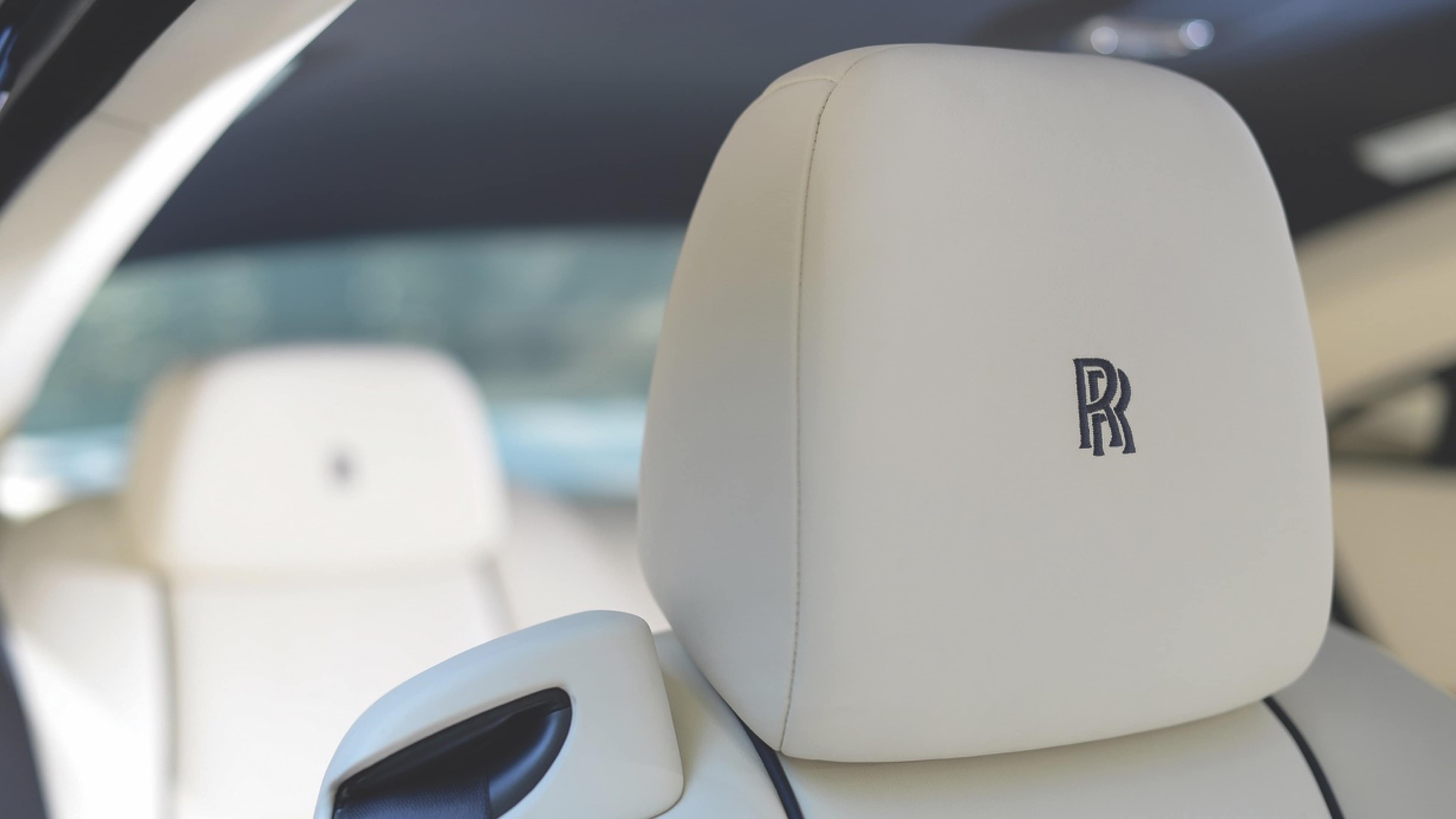 Rolls Royce Monogram Embroidered Headrests