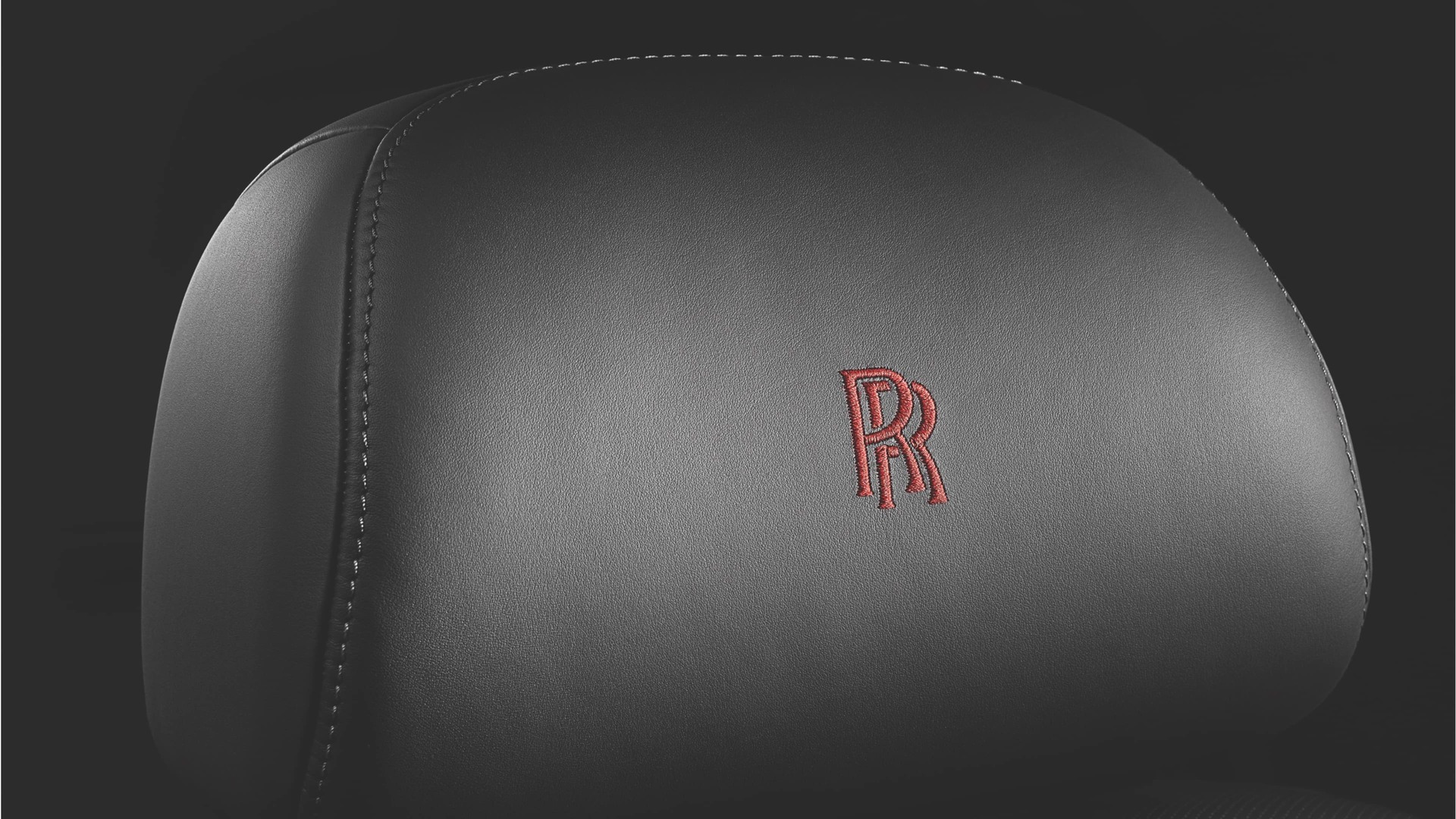 RollsRoyce Monogram Embroidered Headrests