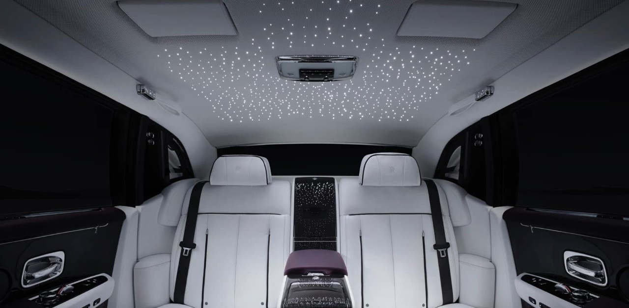 Starlight Headlining Crazy rolls royce star roof install on maserati granturismo! starlight headlining