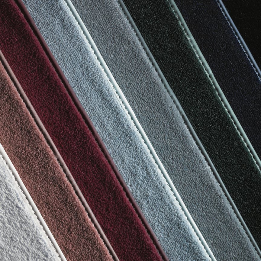 <p>Combining comfort and durability, these tailor-made floor mats are available in a choice of colours to match your vehicle’s interior.</p>