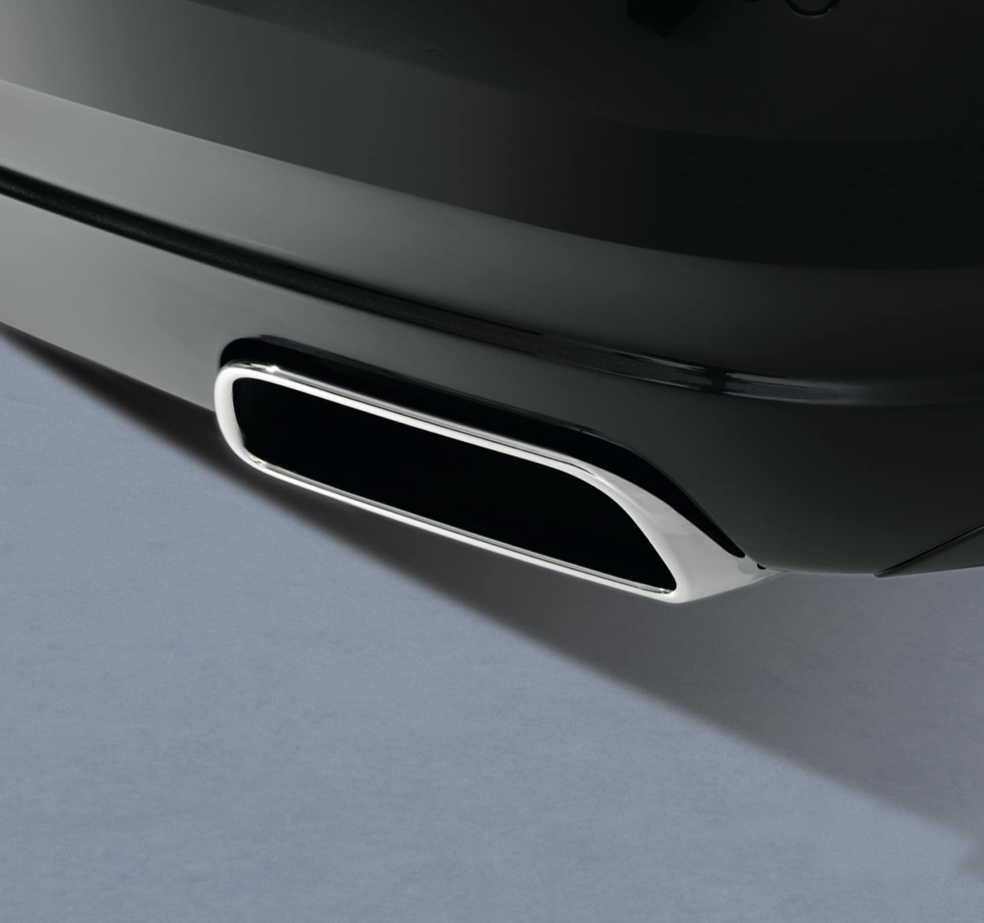 Chrome plated exhausts accentuate the dynamism and power of a Rolls-Royce motor car