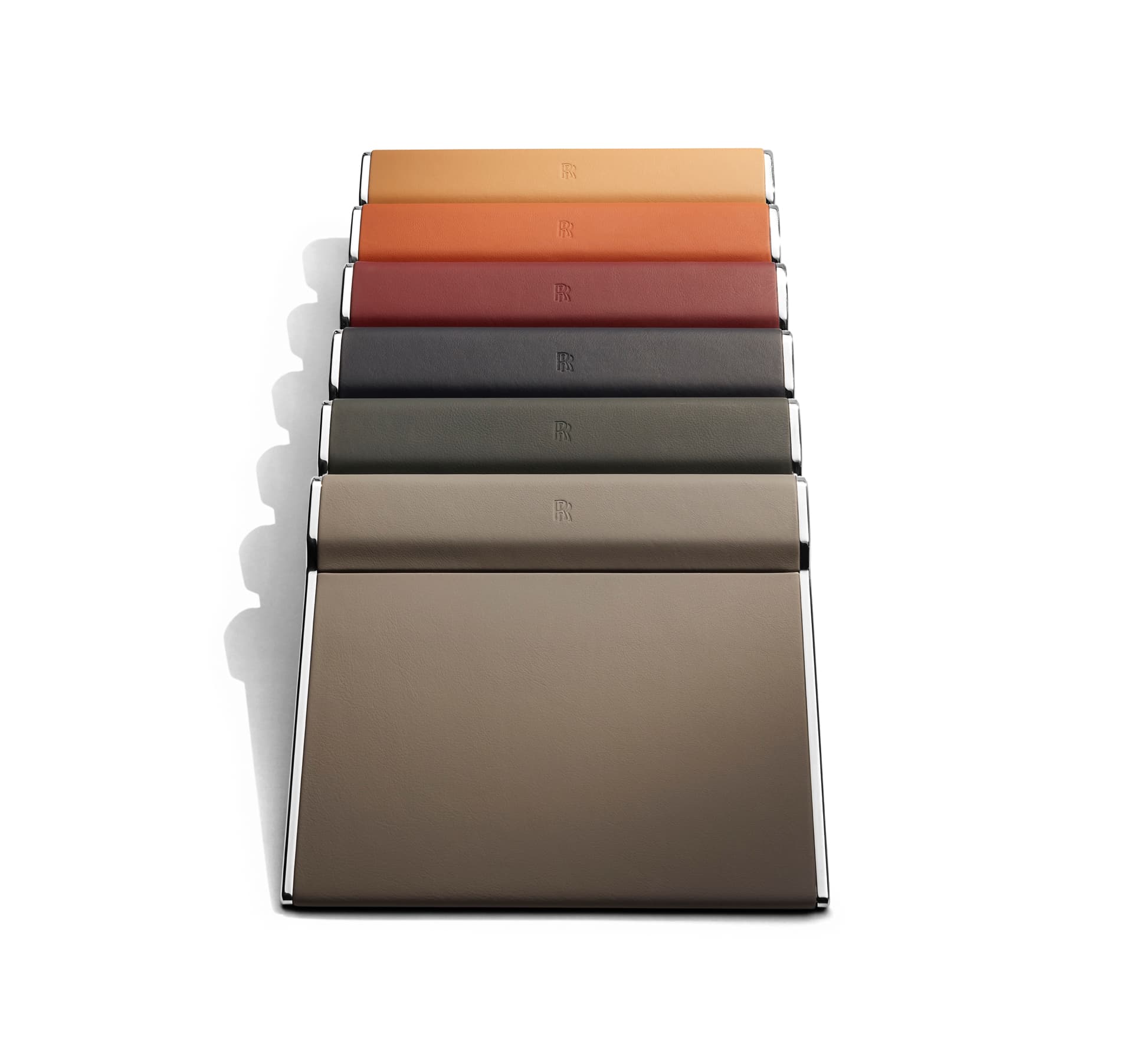 High-quality, handcrafted Rolls-Royce leather writing pads available in a range of colours