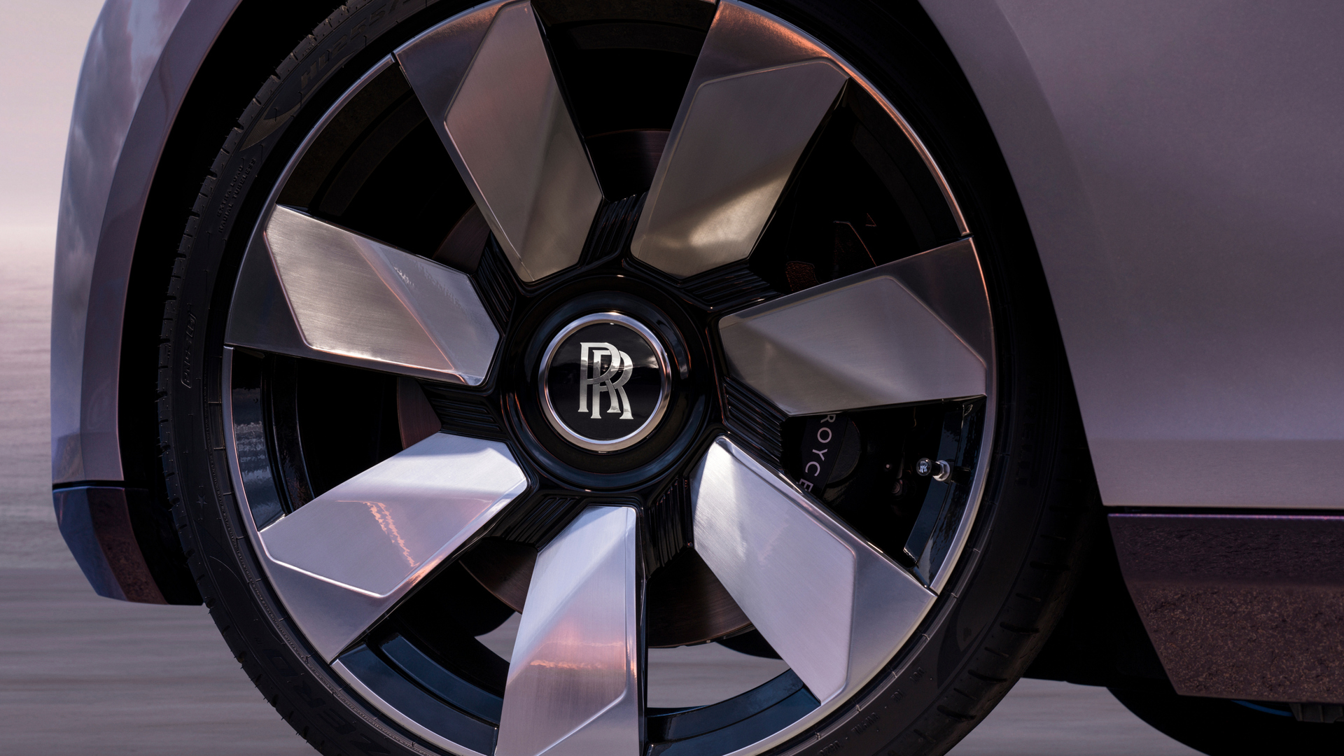 Close up view of a wheel