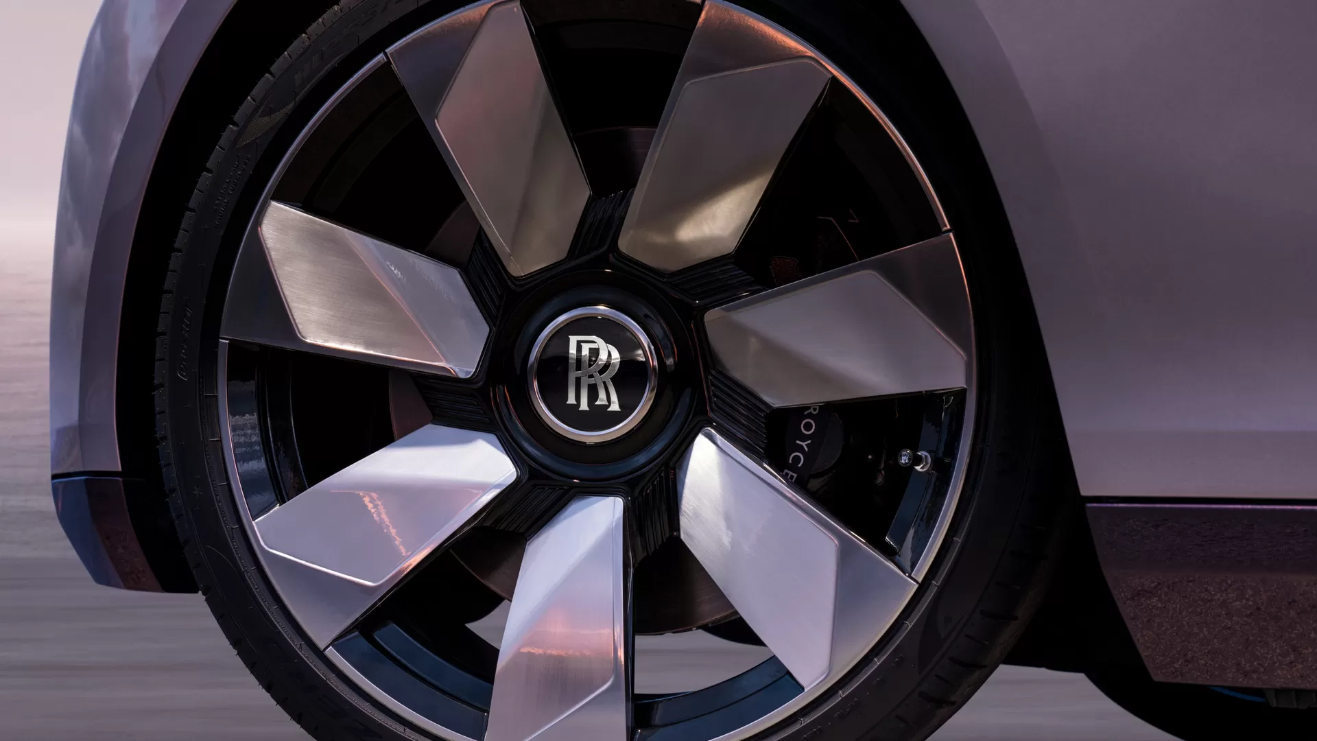 Close up view of a wheel