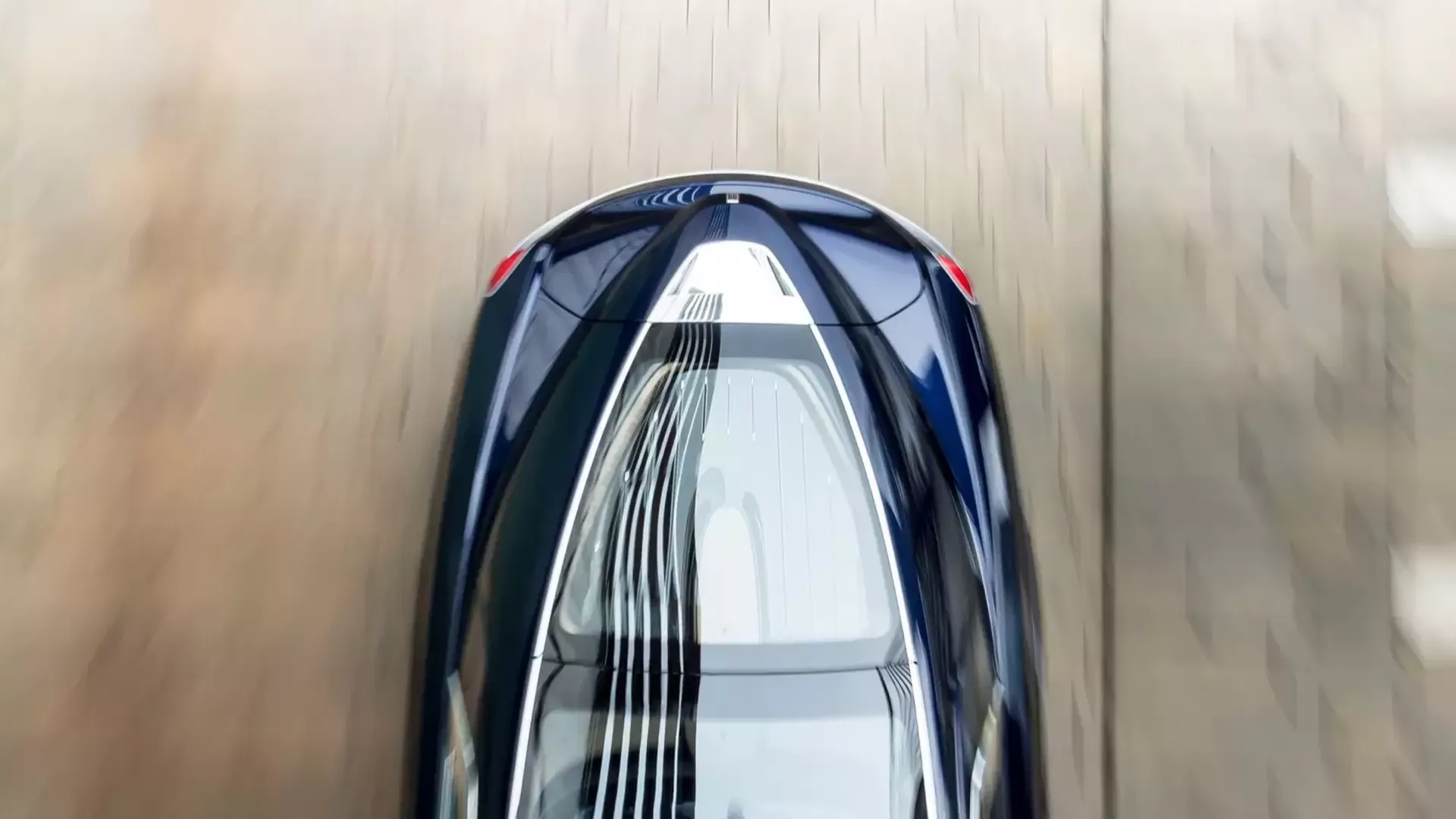 View from above of Rolls-Royce Sweptail