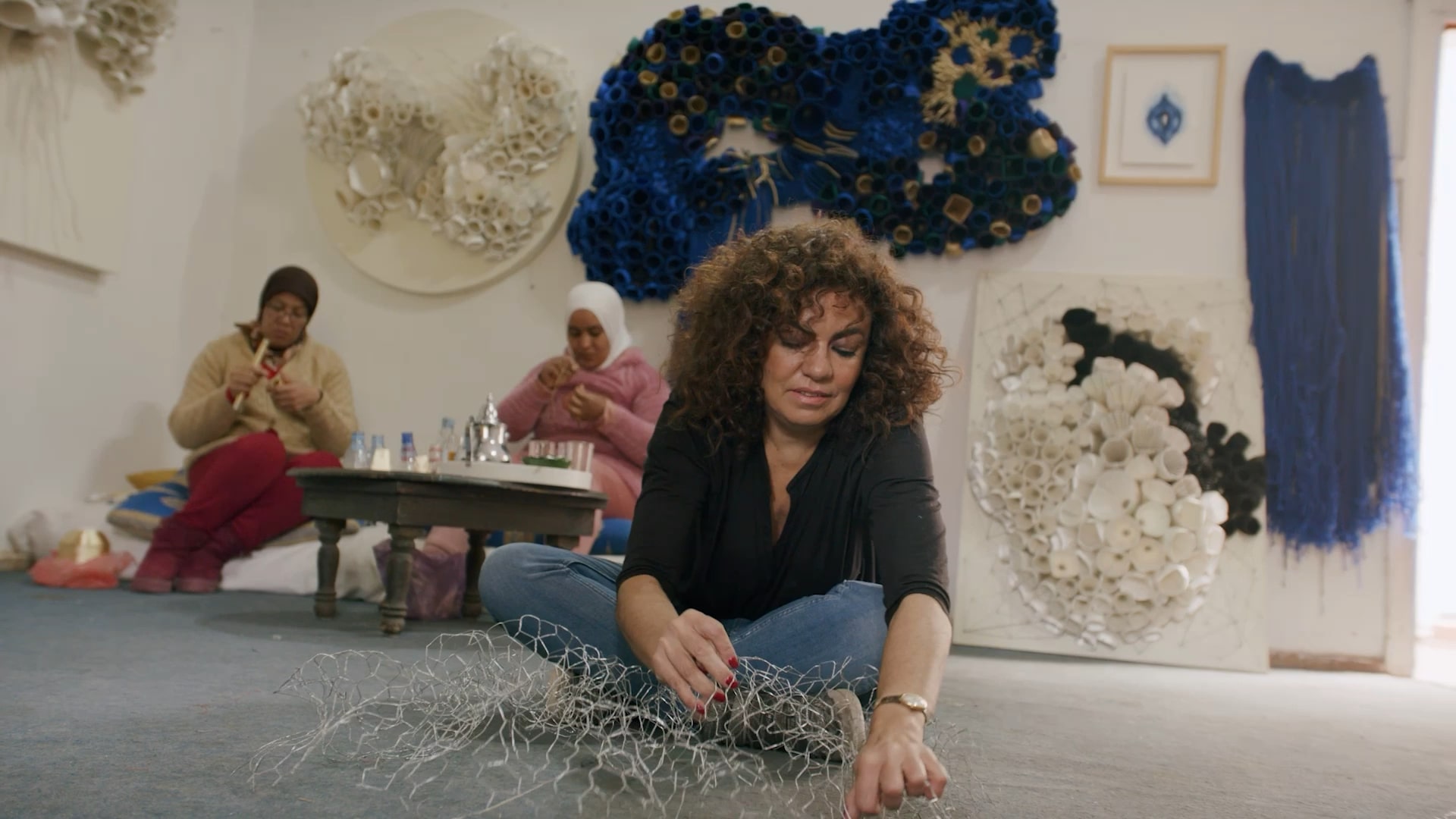 A photo of Ghizlane Sahli working