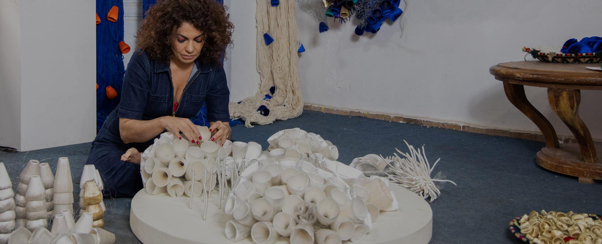 A photo of Ghizlane Sahli working