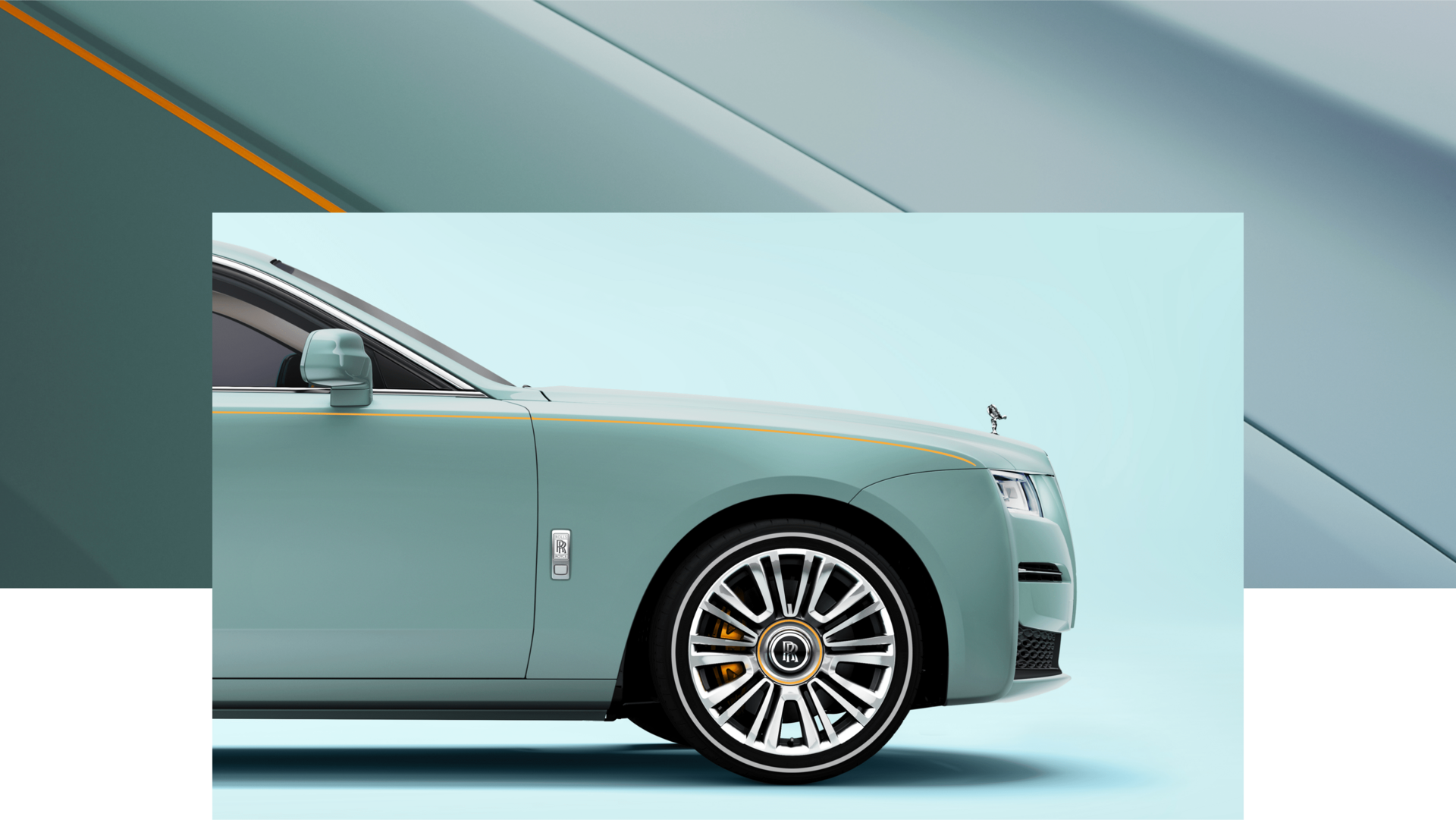 ghost rolls royce 2021 The front side profile of the duck egg blue Ghost