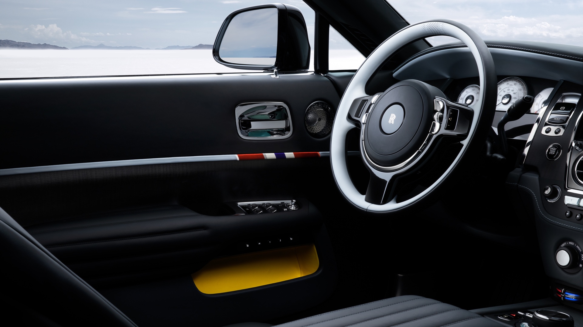 Interior Wraith Landspeed highlighting the honours details features