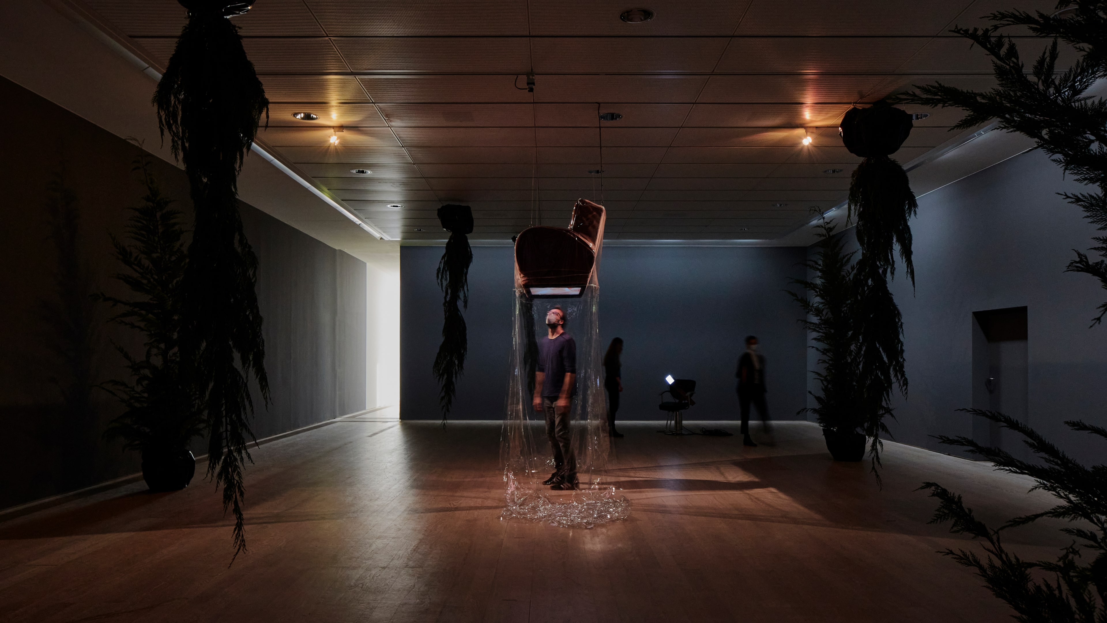 Installation Image, Sondra Perry, 'Lineage for a Phantom Zone,’ Fondation Beyeler, Basel. Photo: Mark Niedermann.