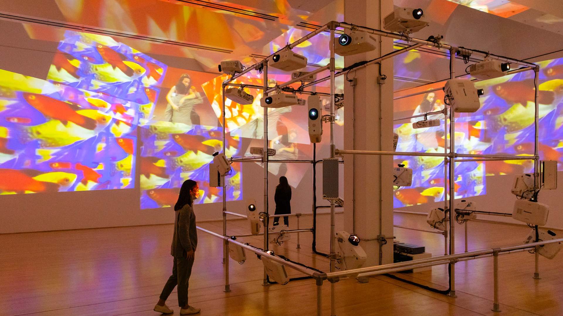 Nam June Paik, Sistine Chapel, 1993/2021 (installation view, SFMOMA); courtesy the Estate of Nam June Paik; © Estate of Nam June Paik; photo: Andria Lo