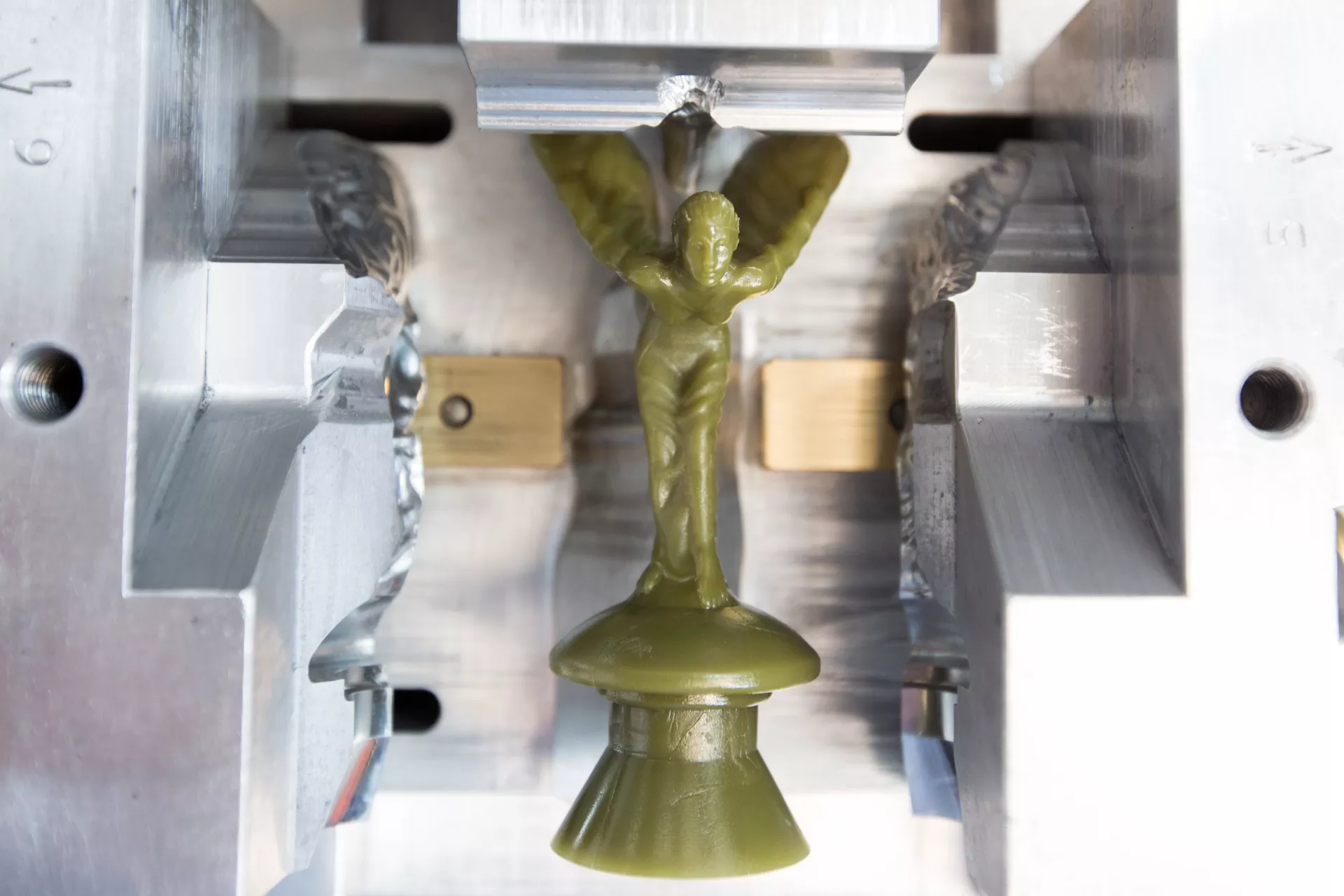 Spirit of Ecstasy in the making