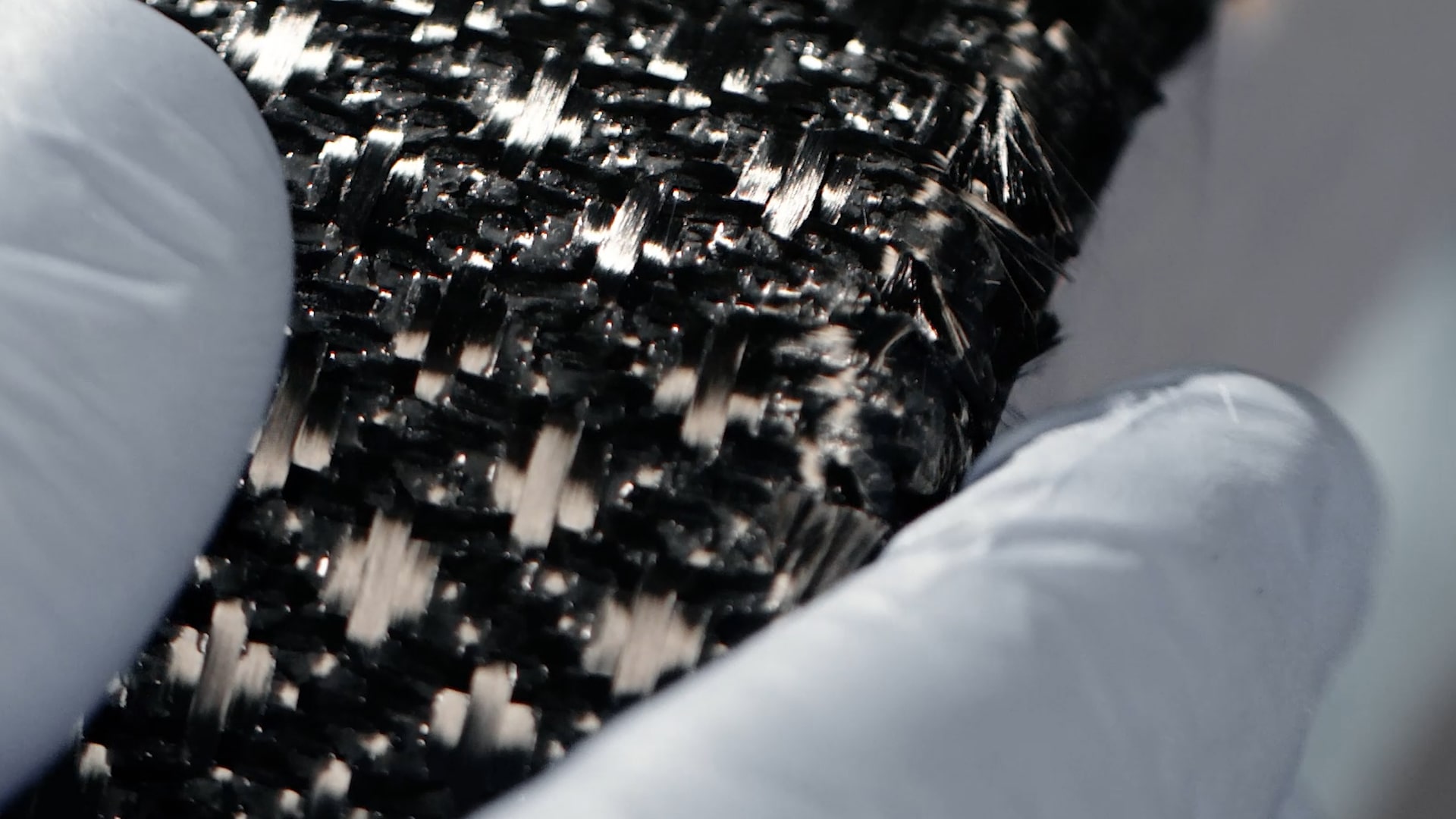Different textiles used in the interior of the car.