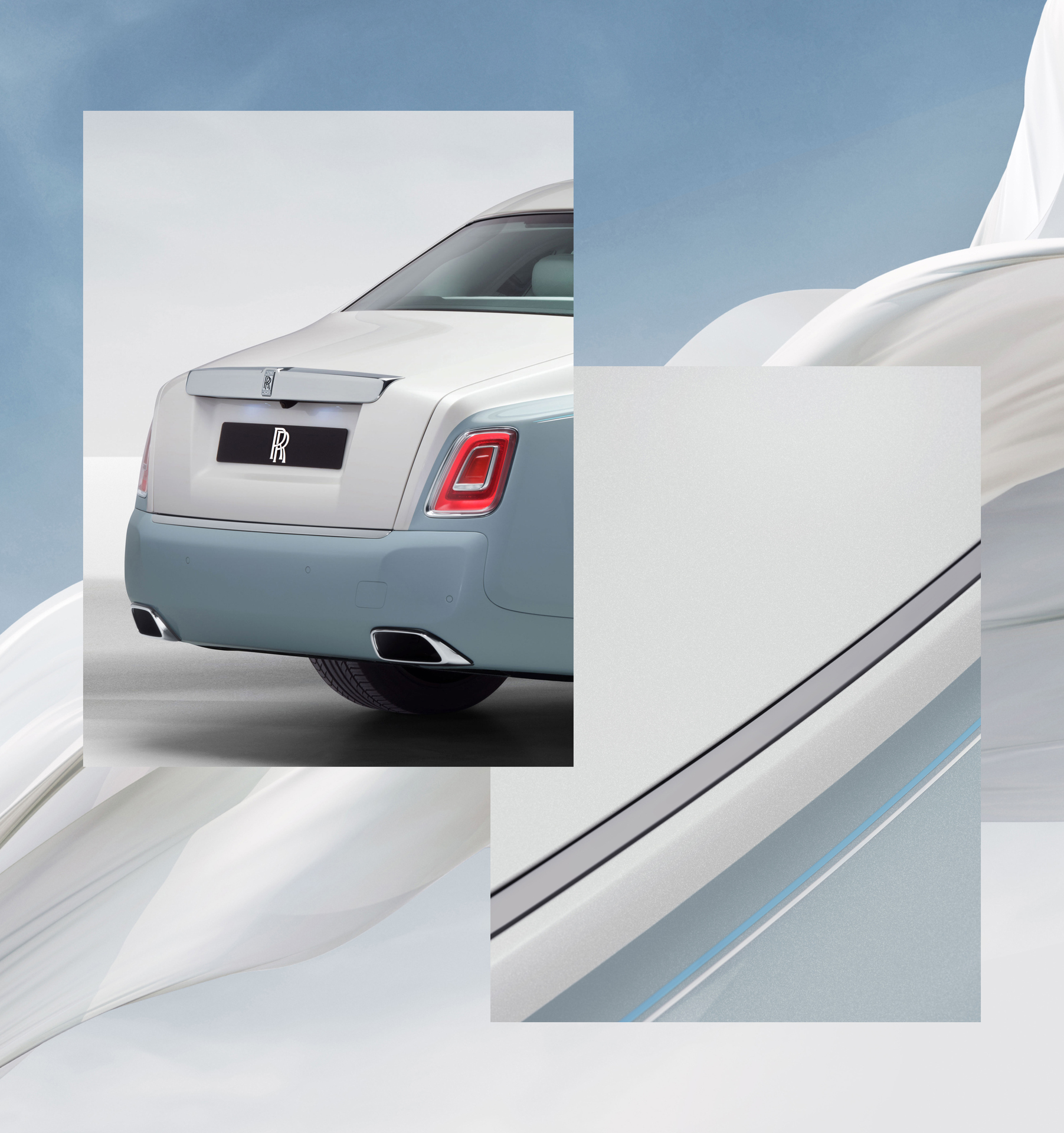 Rear image of Phantom Scintilla and close up image of the coachline.