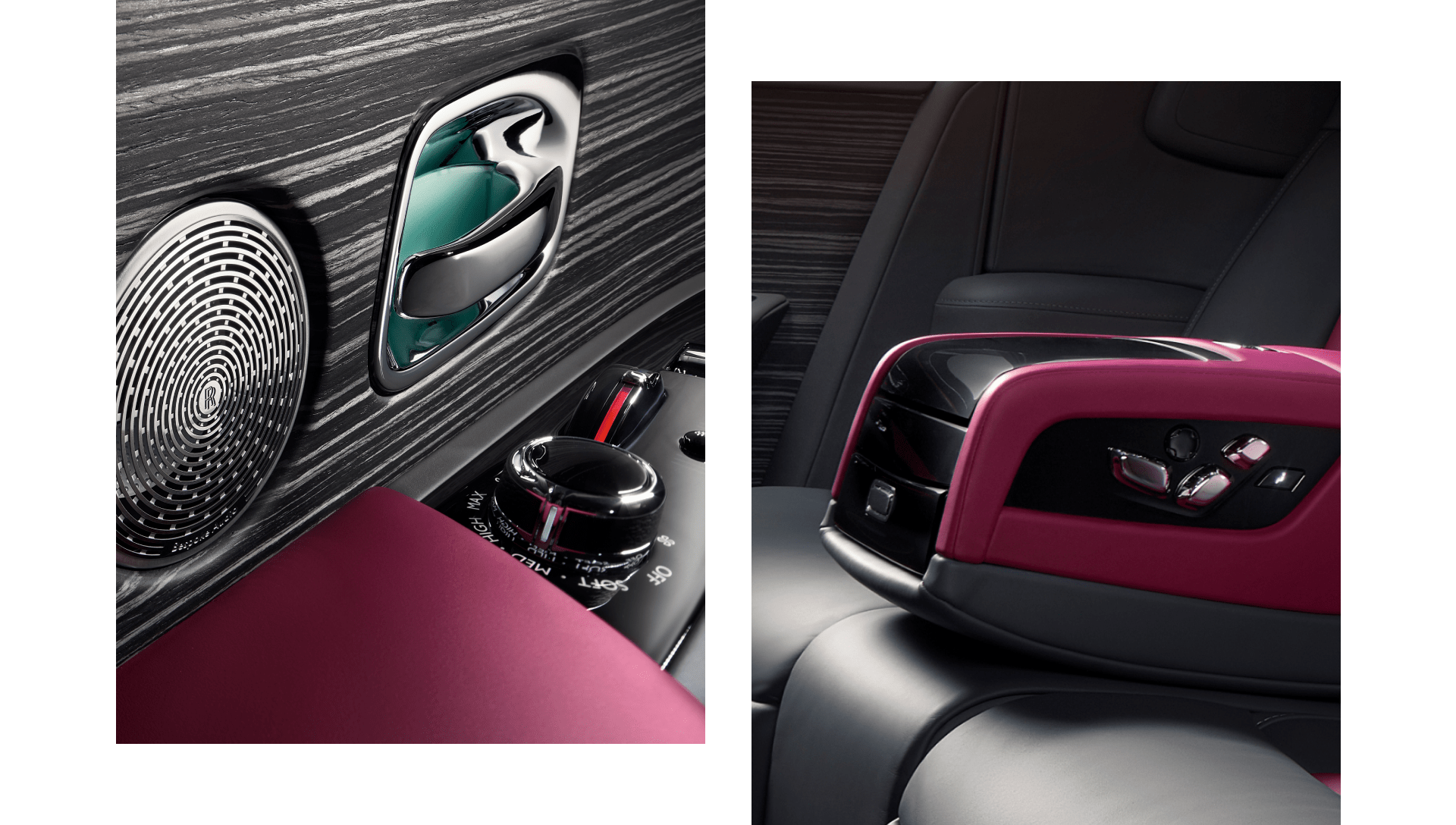 Collage displaying interior of Phantom