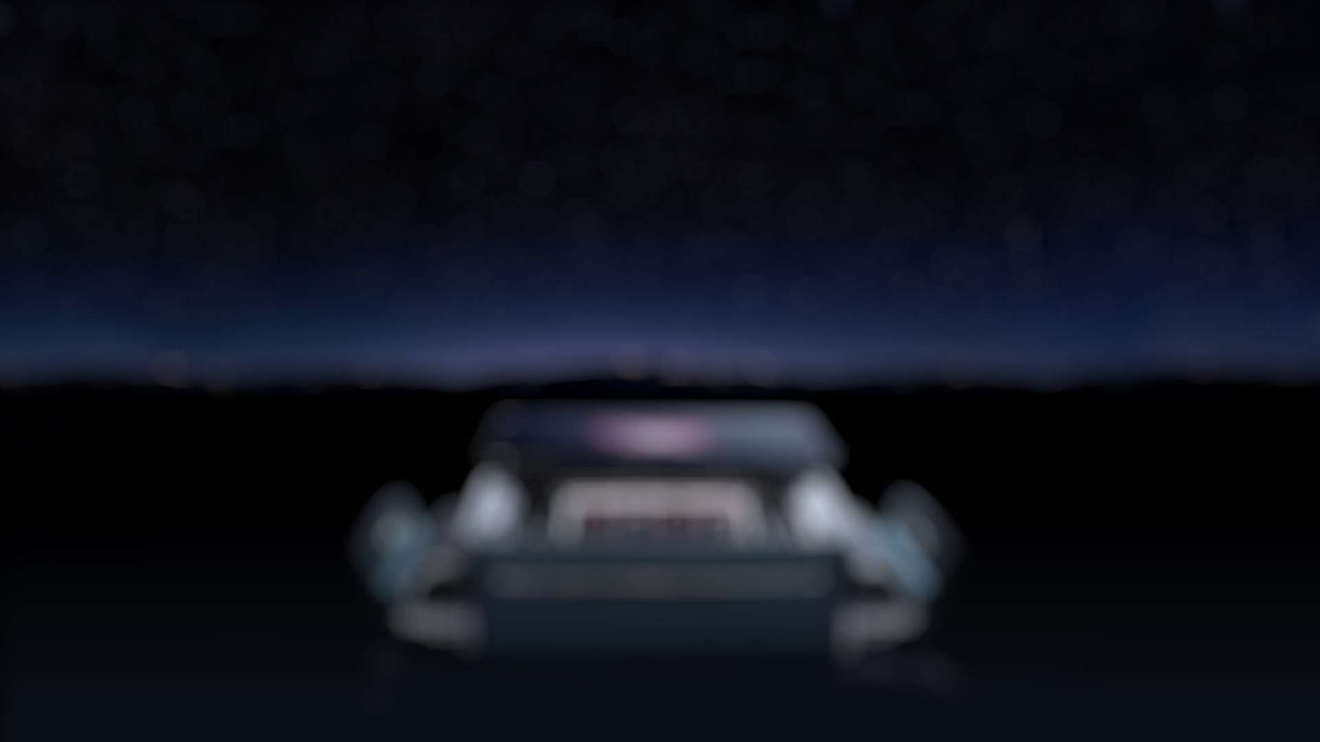 Rolls-Royce Phantom Tempus Champagne Chest unfolded to reveal serving tray and drawers, with a starlit night-sky background