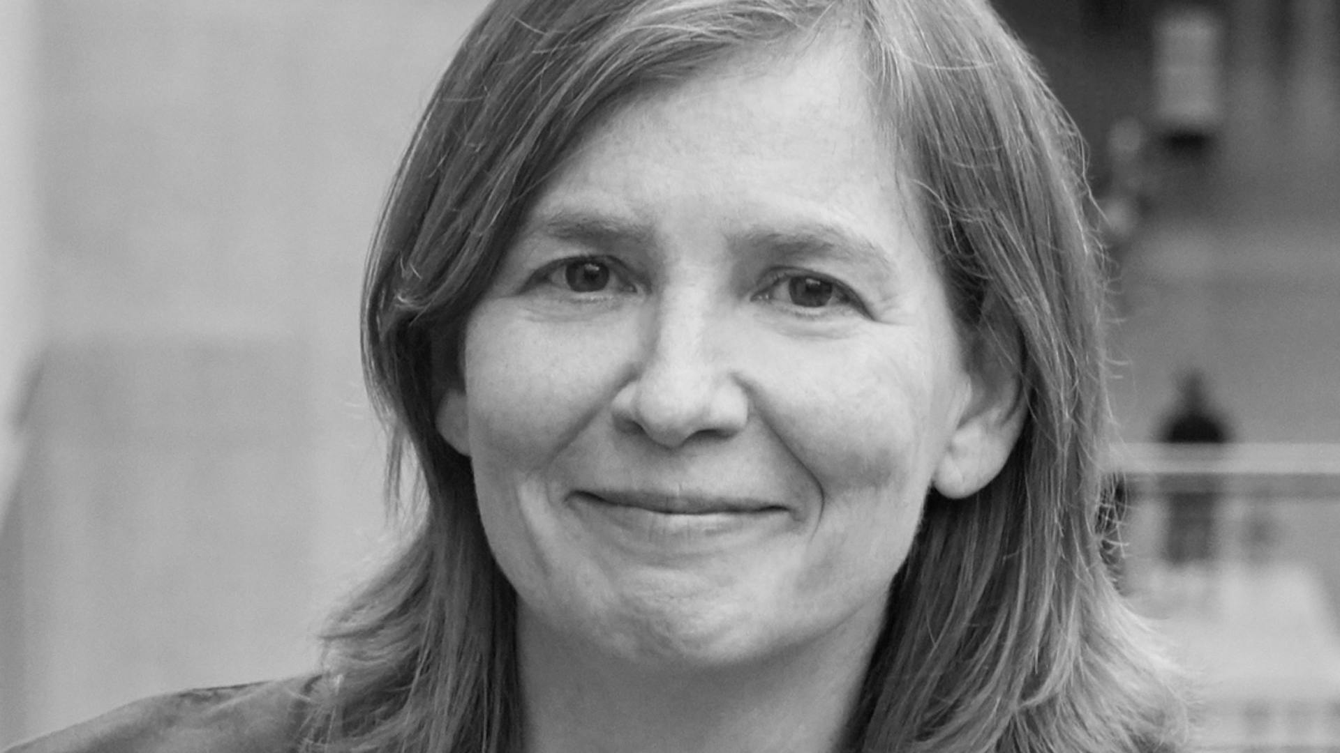 A profile shot of Anne Marr