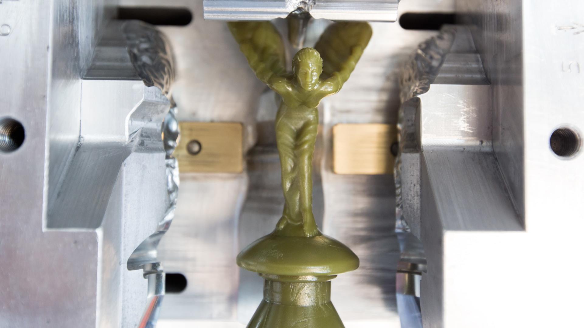 Spirit of Ecstasy model in design and build phase