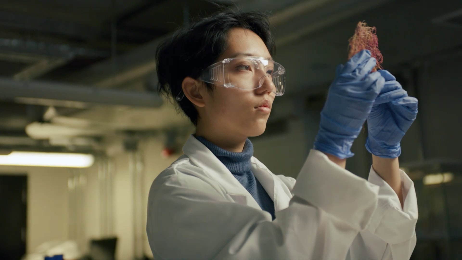 A photo of Scarlett Yang working