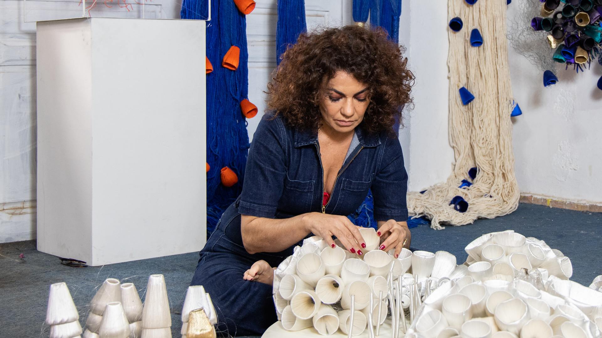 A photo of Ghizlane Sahli working